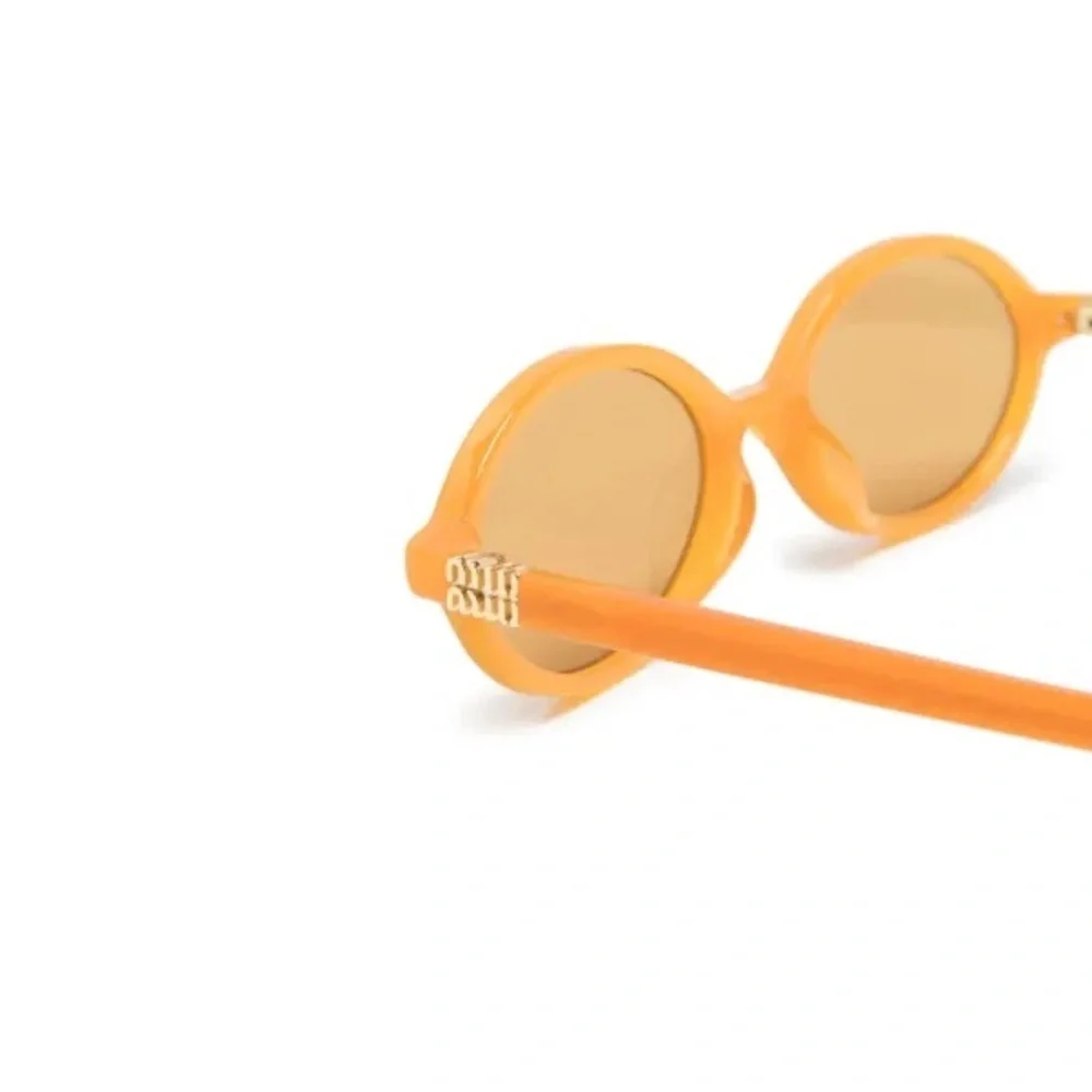 NWT Miu Miu oval orange sunglasses - Picture 3 of 8